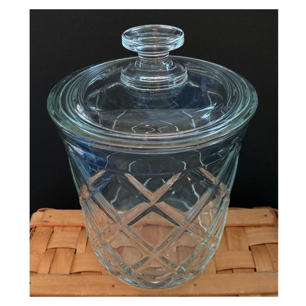 Cut Glass Jar Container
